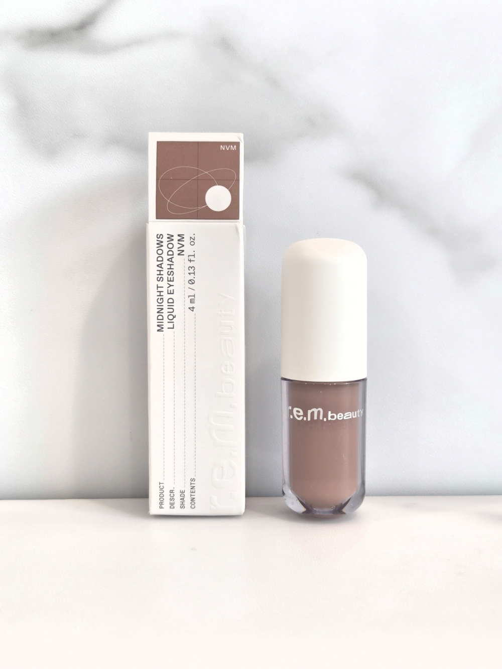 REM BEAUTY Midnight Shadows Matte Liquid Eyeshadow In NVM (Taupe Brown) - NIB